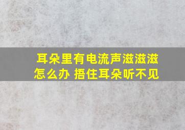 耳朵里有电流声滋滋滋怎么办 捂住耳朵听不见